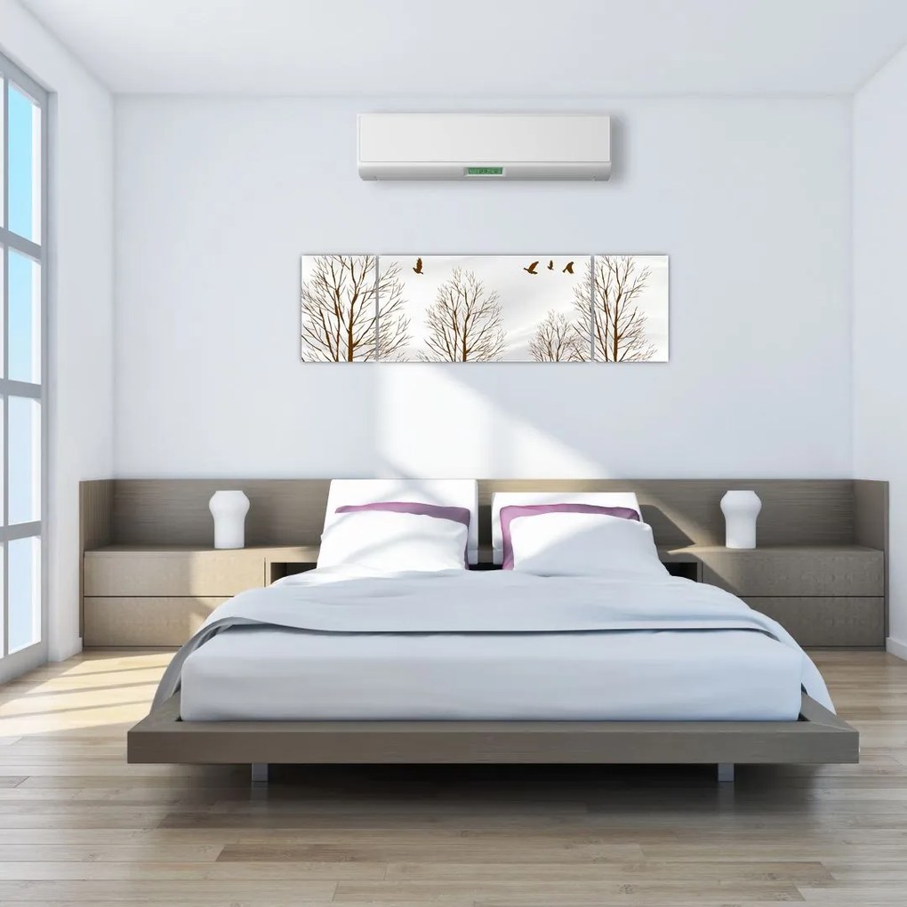 Obraz - Jeleń przed rzeką (170x50 cm)