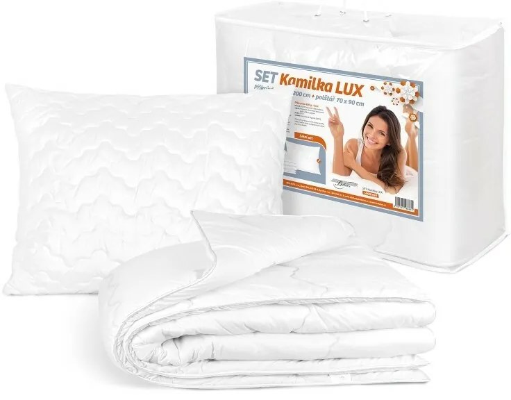 Bellatex Set Kamilka LUX kołdra i poduszka, 140 x200 cm, 70 x 90 cm