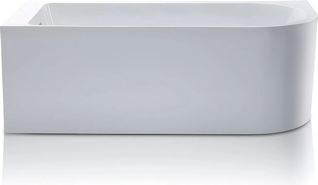 Narożna wanna - 240L -170 x 75 x 58cm - Biały - Narożnik lewostronny - ANIKA