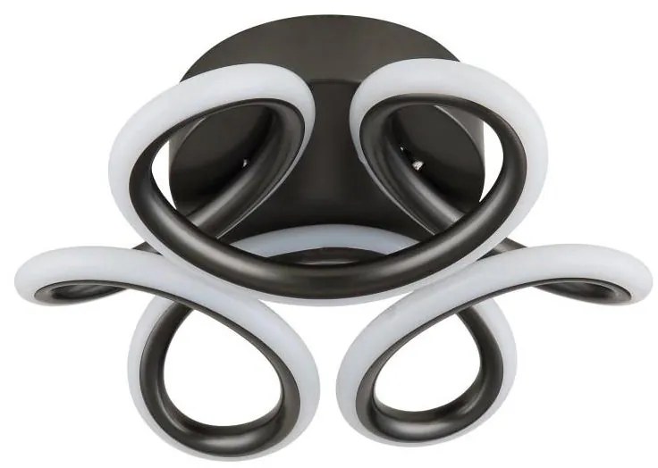 Globo 67386-24A - LED sufitowe MELISAND 24W/230V pr. 26 cm czarne