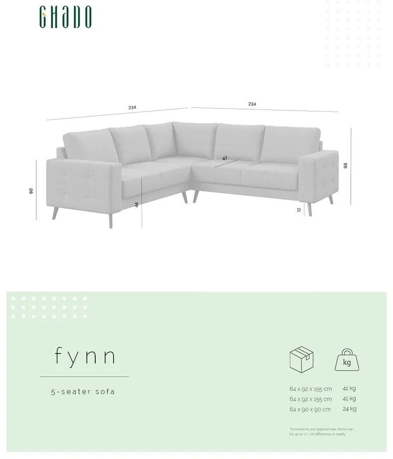 Pomarańczowy narożnik (róg zmienny) Fynn – Ghado