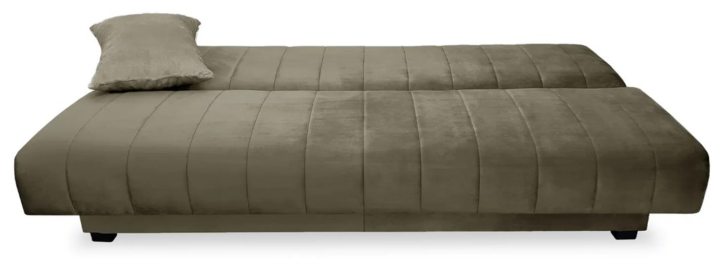 Sofa z Funkcją Spania SIGMA Rozkładana Wersalka Dwuosobowa Beżowa Nowoczesna do Salonu