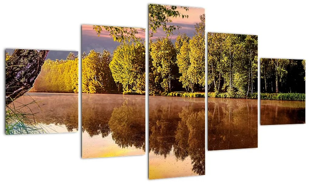 Obraz - Za rzeką (125x70 cm)
