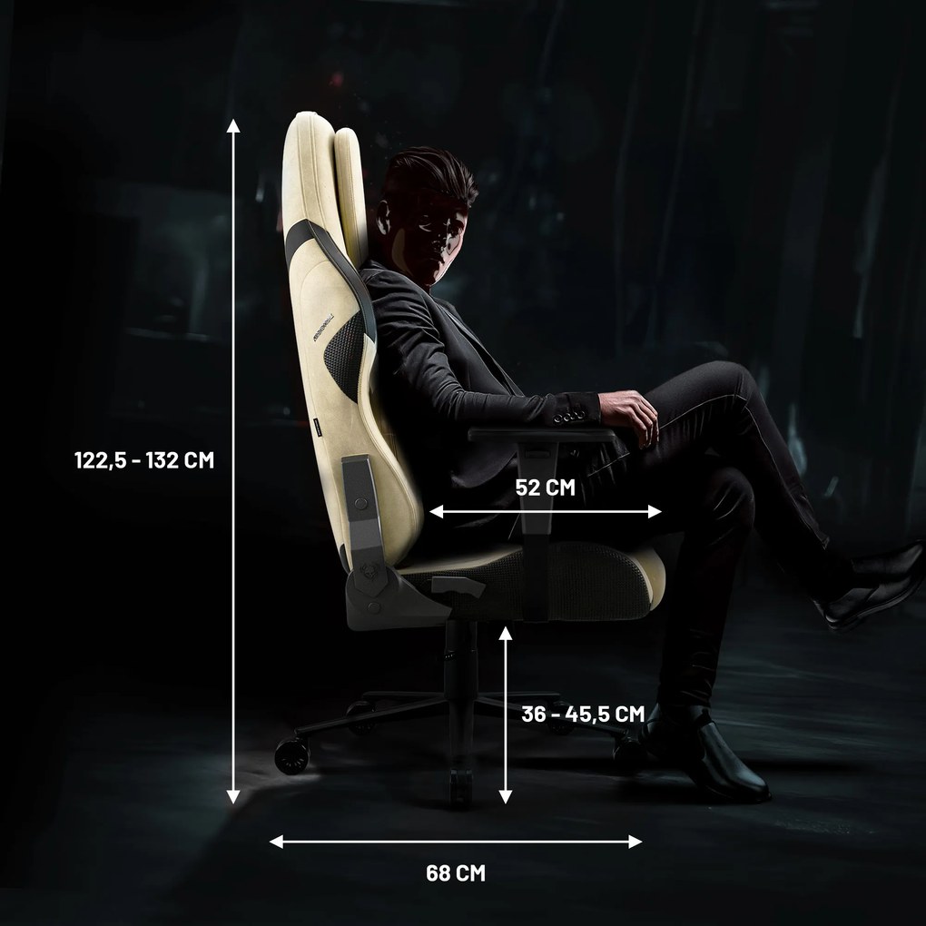 Fotel gamingowy Diablo X.One Prime, Broken Gold, Normal Size