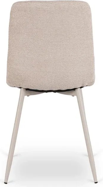 Zestaw Stół Prostokątny Rozkładany CLARK 120-160 cm Dąb Artisan/Kaszmir i 4 Krzesła SAL Beżowe