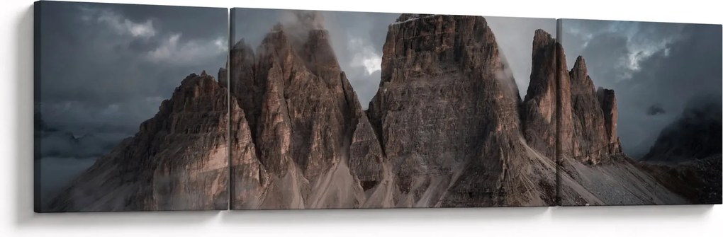 Obraz - Trzy Zęby, Włoskie Dolomity (170x50 cm)