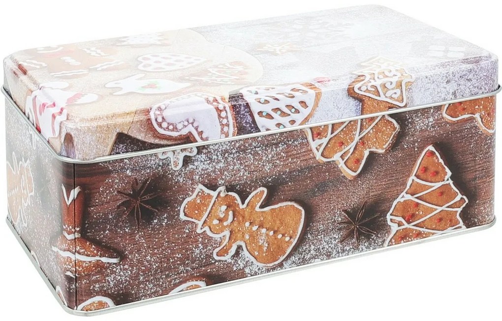 Zestaw 3 blaszanych pudełek świątecznych Cookies