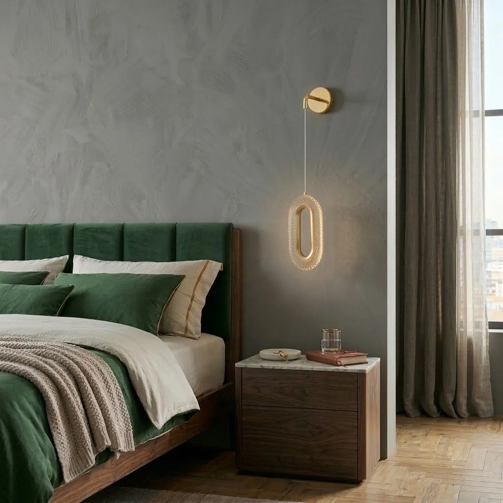 KINKIET ŚCIENNY LED G172-W ZŁOTY