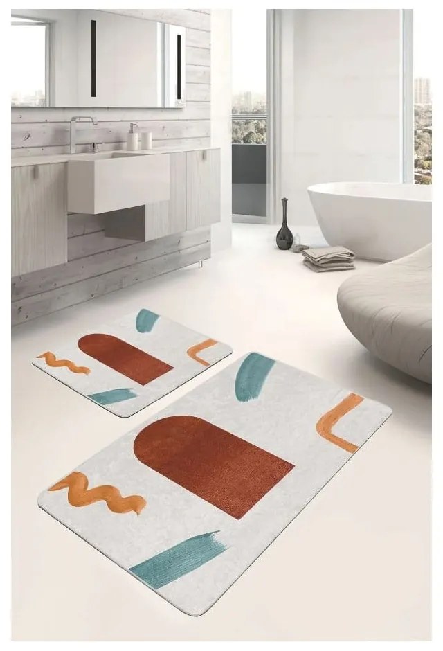 Aksamitne dywaniki łazienkowe zestaw 2 szt. 60x100 cm – Mila Home