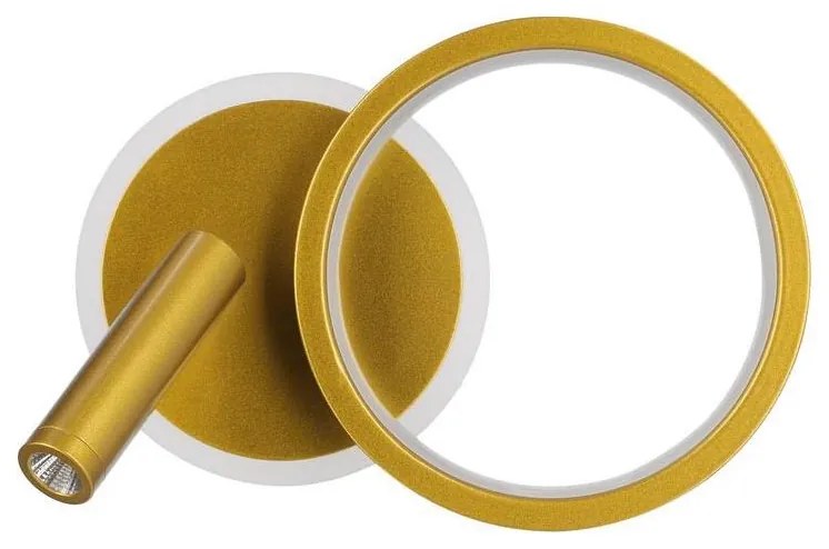 Punktowa oprawa ścienna LED MONET LED/15W/230V złota