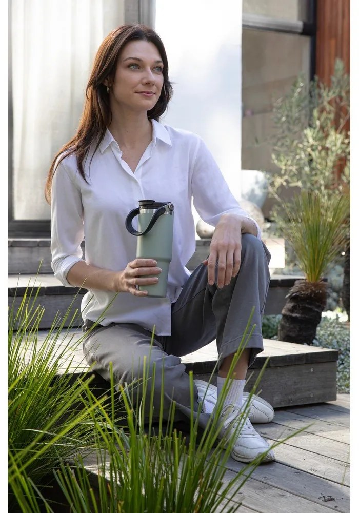 Szałwiowa podróżna butelka ze stali nierdzewnej 1 l Eco – Ladelle