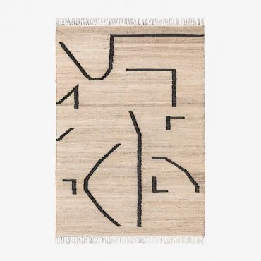 Dywan Prostokątny 160x235 Cm Z Juty I Bawełny Mireyla Yute - Sklum