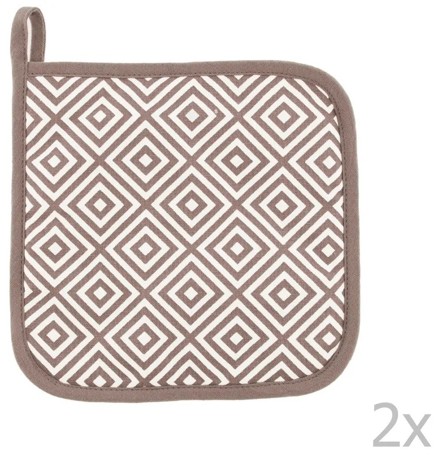 Bawełniane rękawice kuchenne zestaw 2 szt. Geo – Tiseco Home Studio