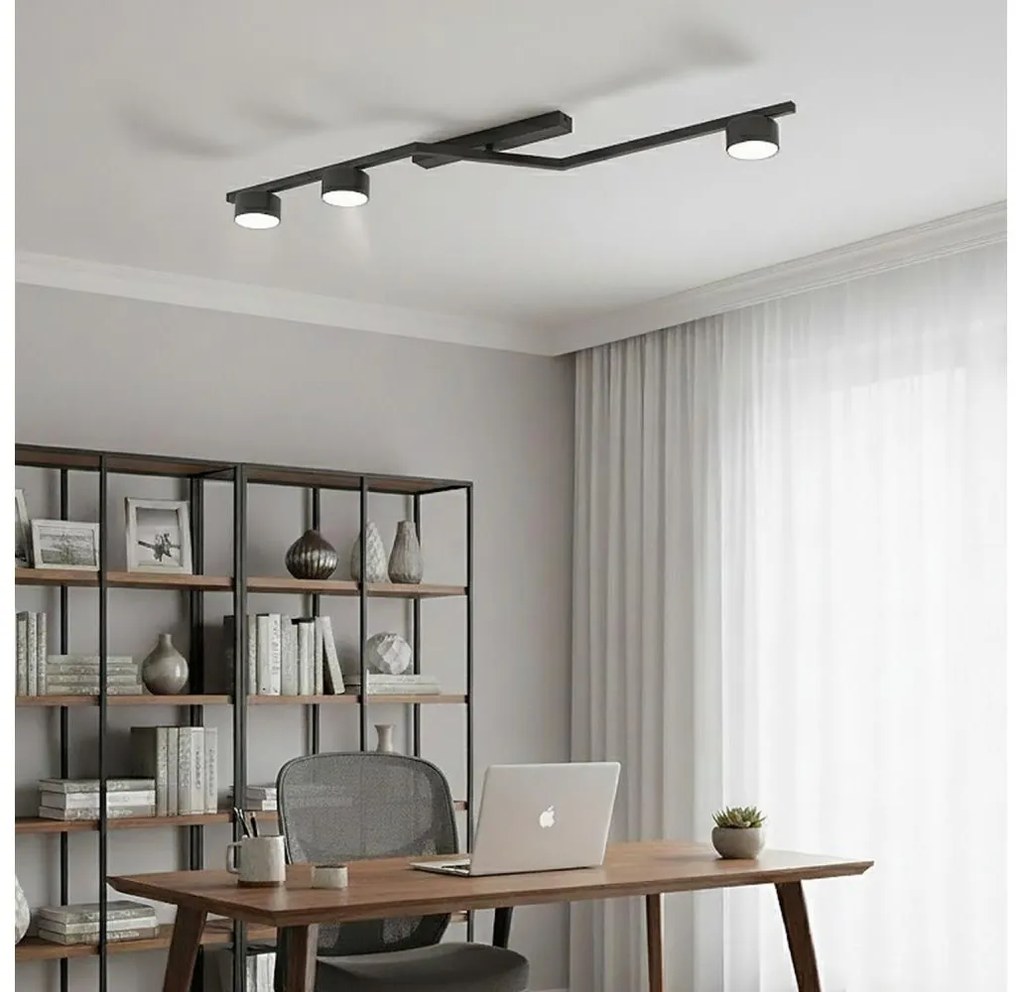 Lampa sufitowa SKAN 3xGX53/12W/230V czarna