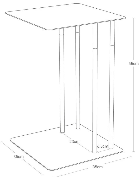 Stolik 35x35 cm Plain – YAMAZAKI