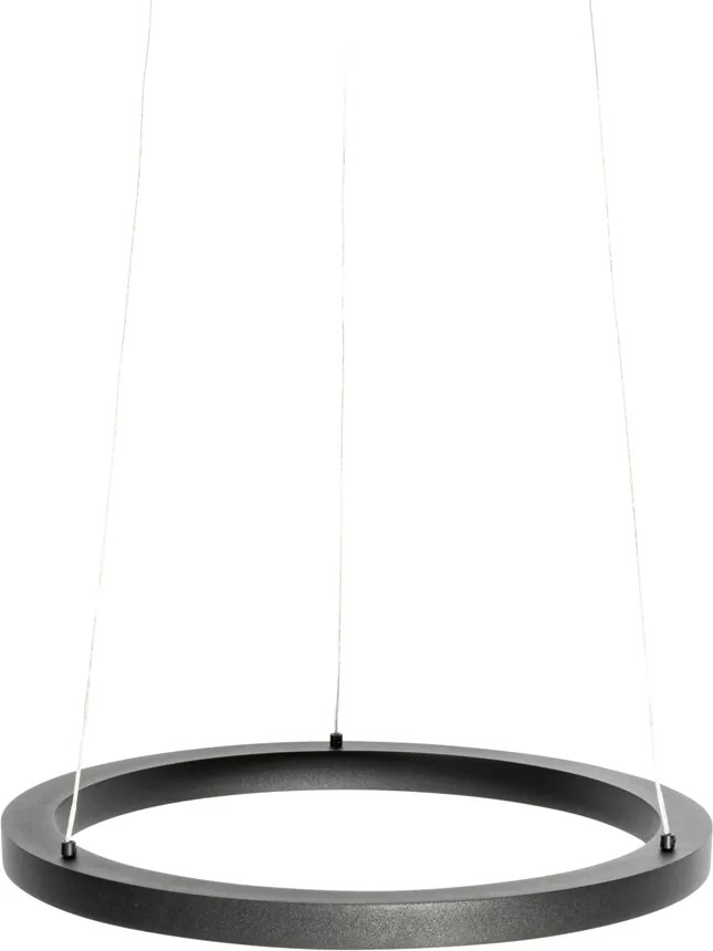 Lampa wisząca czarna 40cm w komplecie z LED 3-stopniowy ściemniacz - Girello