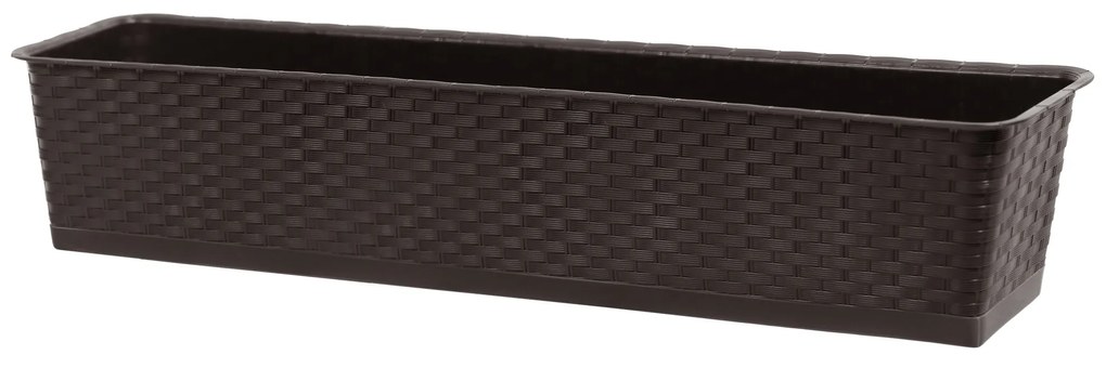 Skrzynka balkonowa Ratolla Case P 80 cm umbra PROSPERPLAST