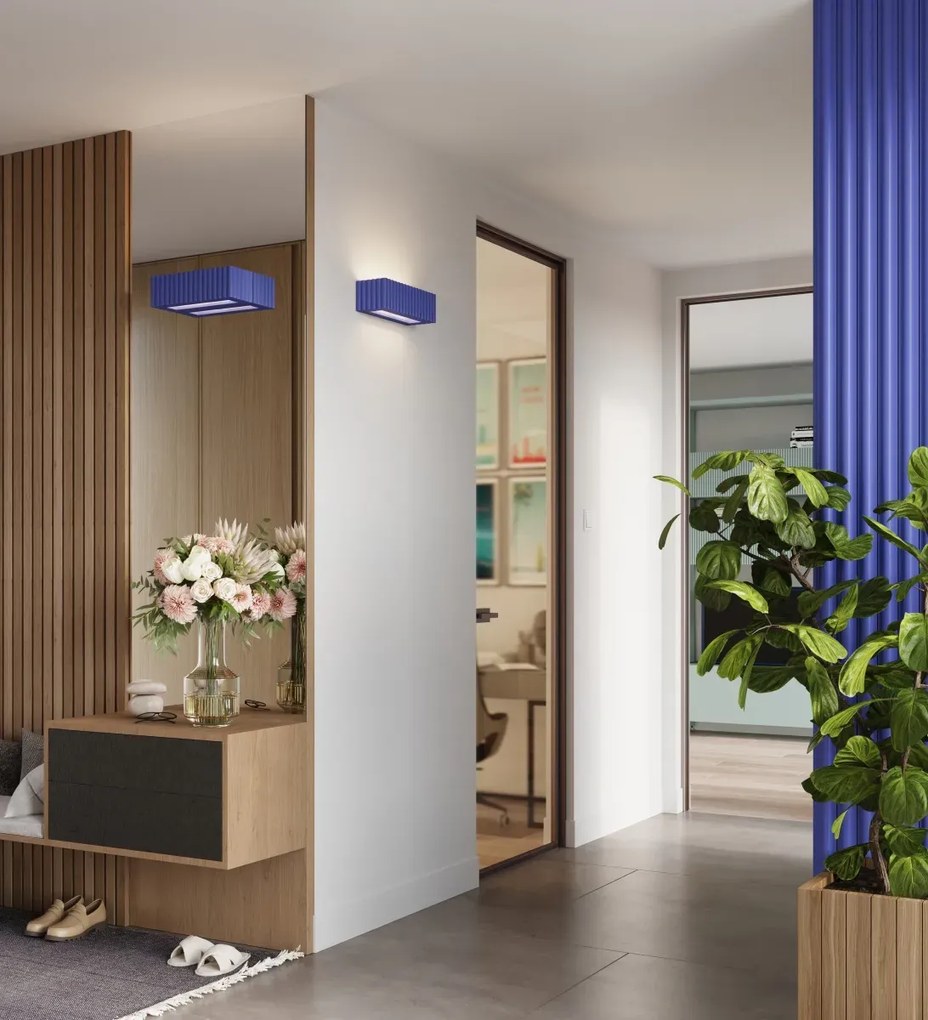 Ceramiczny kinkiet ścienny ultramaryna - M167-Kasena A5-C80