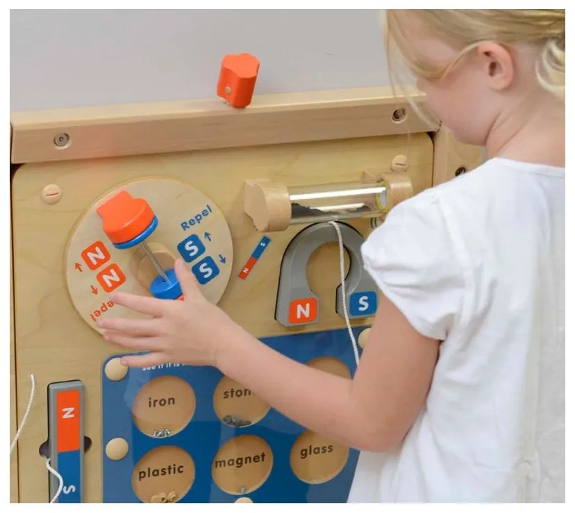 Masterkidz nauka o przyciąganiu magnetycznym - ścienna tablica edukacyjna flex montessori