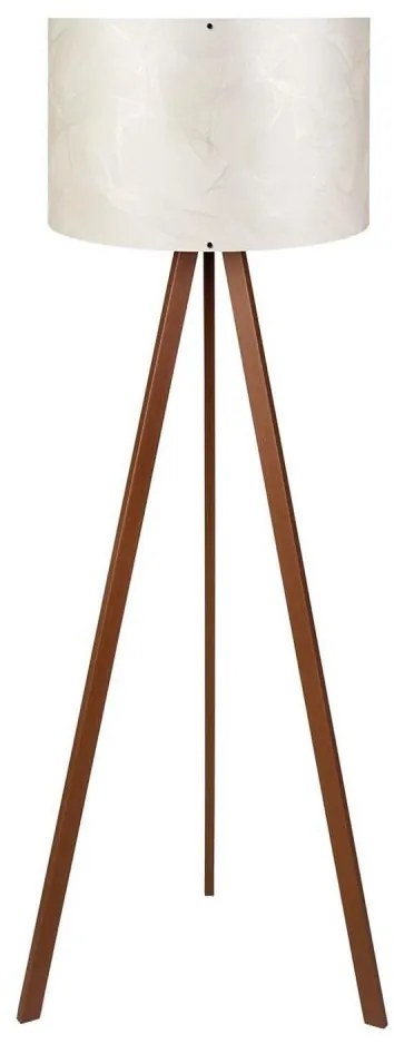 Lampa stojąca AYD 1xE27/40W/230V biała/brązowa