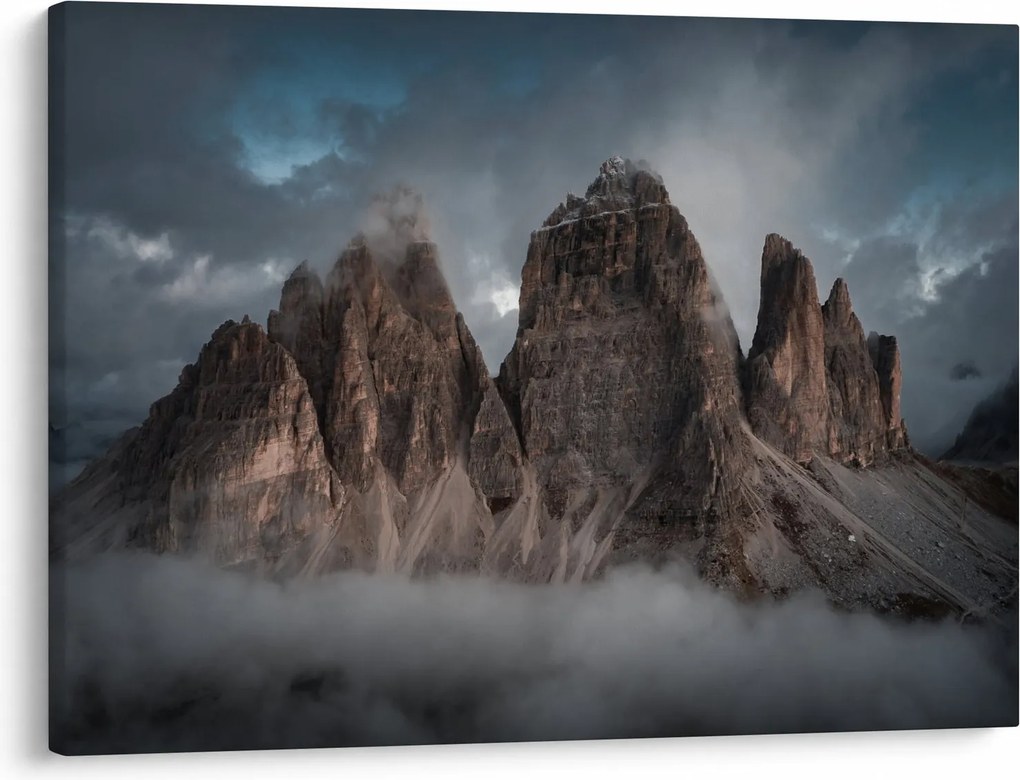 Obraz - Trzy Zęby, Włoskie Dolomity (70x50 cm)