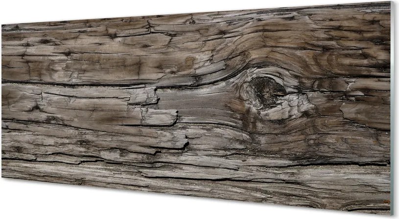 Panel szklany do Kuchni Naturalne Sęki i Słoje