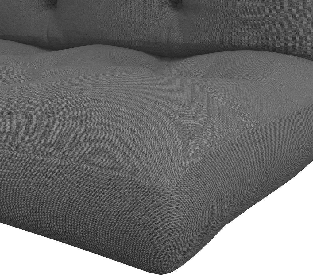 Outsunny Poduszka do Siedzenia Poduszki do Siedziska, Z Poduszki z Guzikami, 120 x 80 x 12 cm, Szary