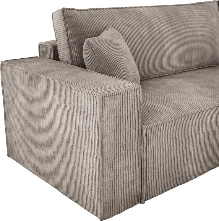 Narożnik POSO XL Lewostronny zestaw z poduszkami wolnostojący tkanina POSO 02 WERSAL