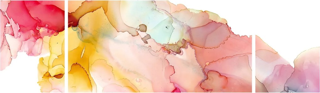 Obraz - Atramentowa abstrakcja (170x50 cm)