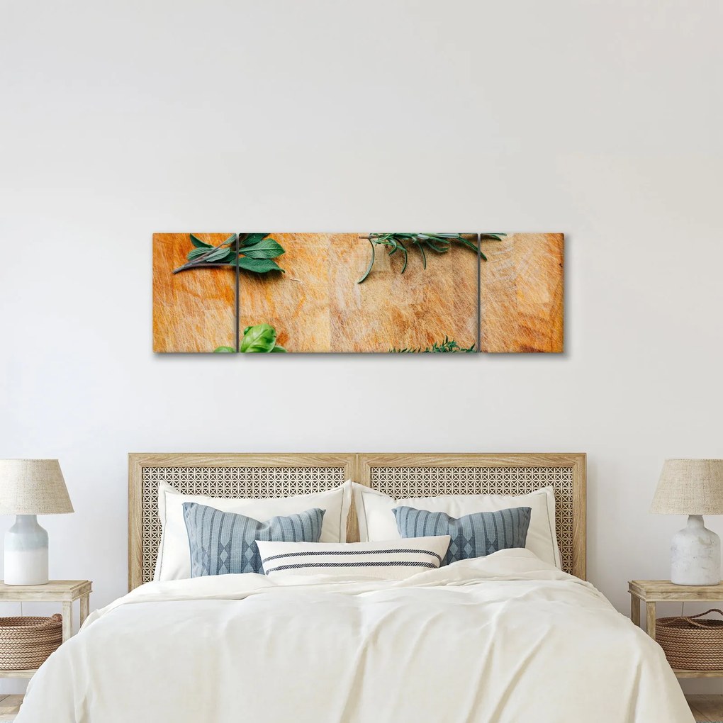 Obraz - Zioła (170x50 cm)