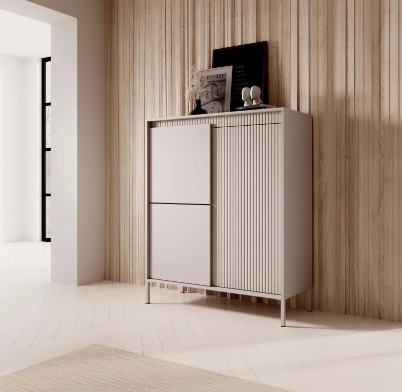 Wysoka Komoda SENSO 3D push-to-open