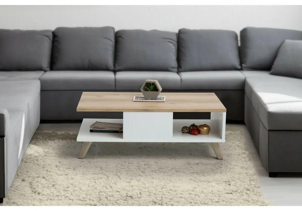 Stolik konferencyjny Sumer White and Oak