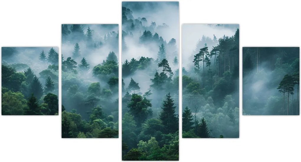 Obraz - Las we mgle (125x70 cm)