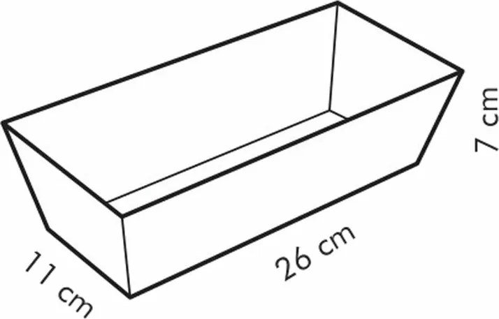 Tescoma Forma do pieczenia, keksówka DELÍCIA, 26 x 11 cm, S