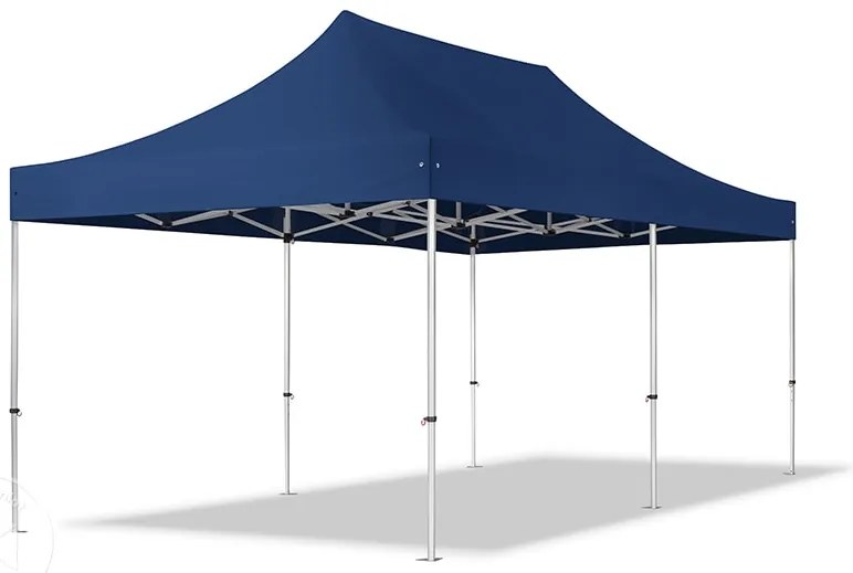 TOOLPORT 3x6 m Namiot Ekspresowy PROFESSIONAL Alu 40mm, ze ścianami bocznymi, okna panoramiczne, niebieski - (600232)