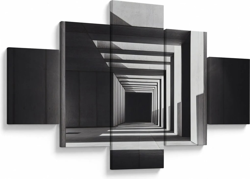 Obraz - Kwadratowy tunel (125x70 cm)
