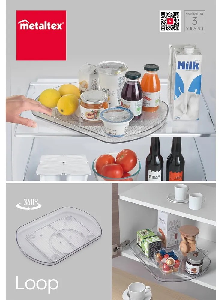 Obrotowy plastikowy organizer na przyprawy – Metaltex