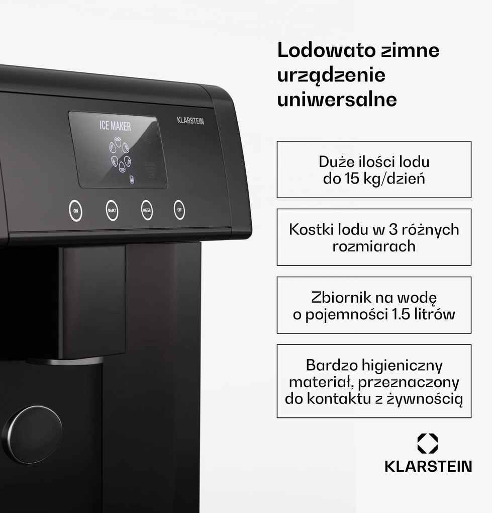 Klarstein Eiszeit Kostkarka do lodu