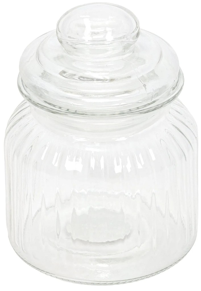 Prążkowany słoik ze szczelną pokrywką, 500 ml