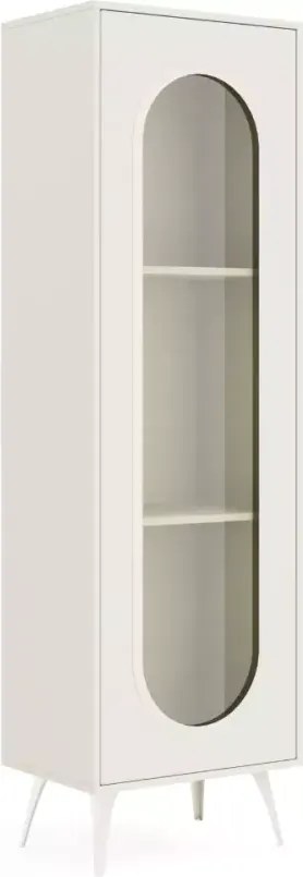 Witryna Selene 3-drzwiowa – nowoczesna, elegancka, personalizowana, metal i drewno