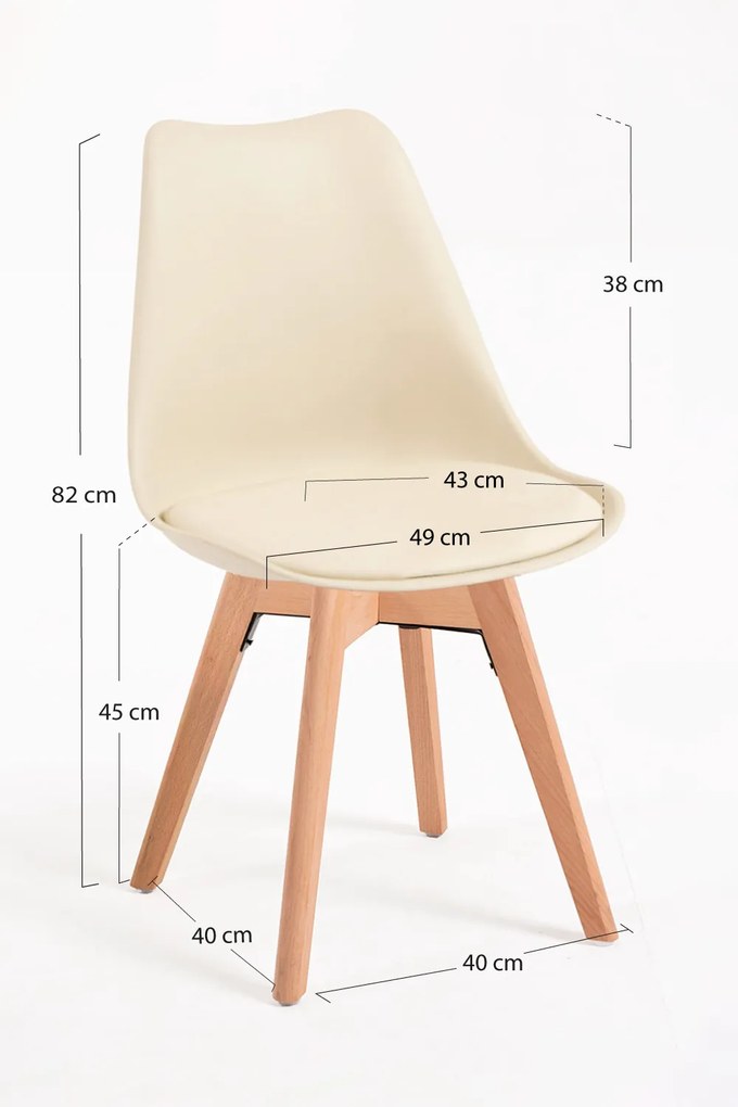 Zestaw 4 Krzese Synk Basic