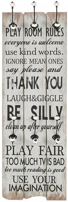 Wieszak ścienny z napisami W0-D21