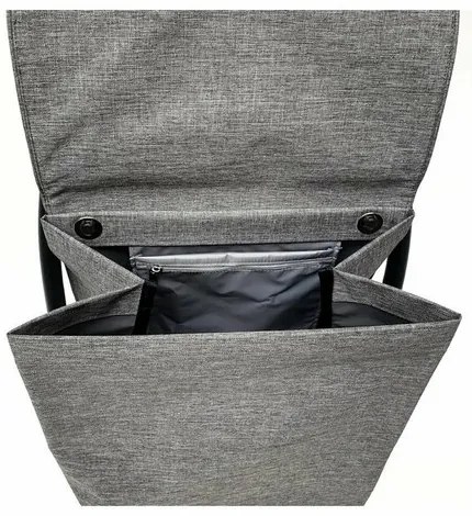 Rolser Torba na kółkach Com Tweed 8 Black Tube,szara