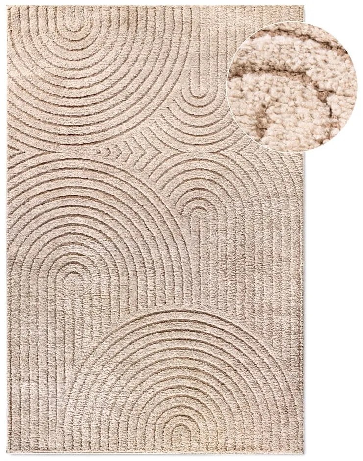 Szarobrązowy dywan 80x120 cm Panglao New York Taupe – Elle Decoration