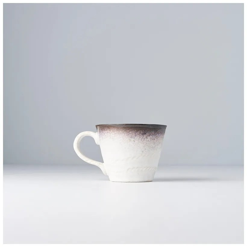 Niebiesko-biały ceramiczny kubek MIJ, 250 ml