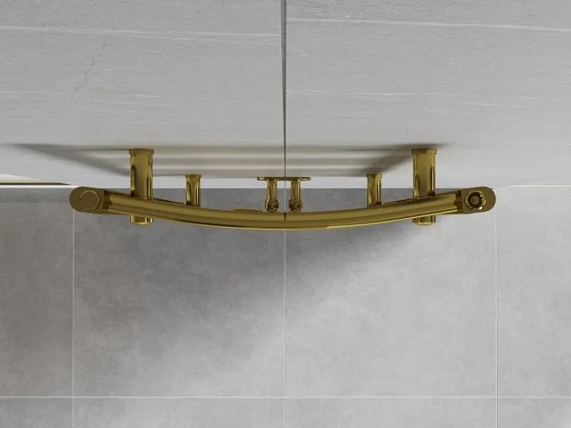Mexen Ares grzejnik łazienkowy 1200 x 500 mm, 420 W, złoty - W102-1200-500-00-50