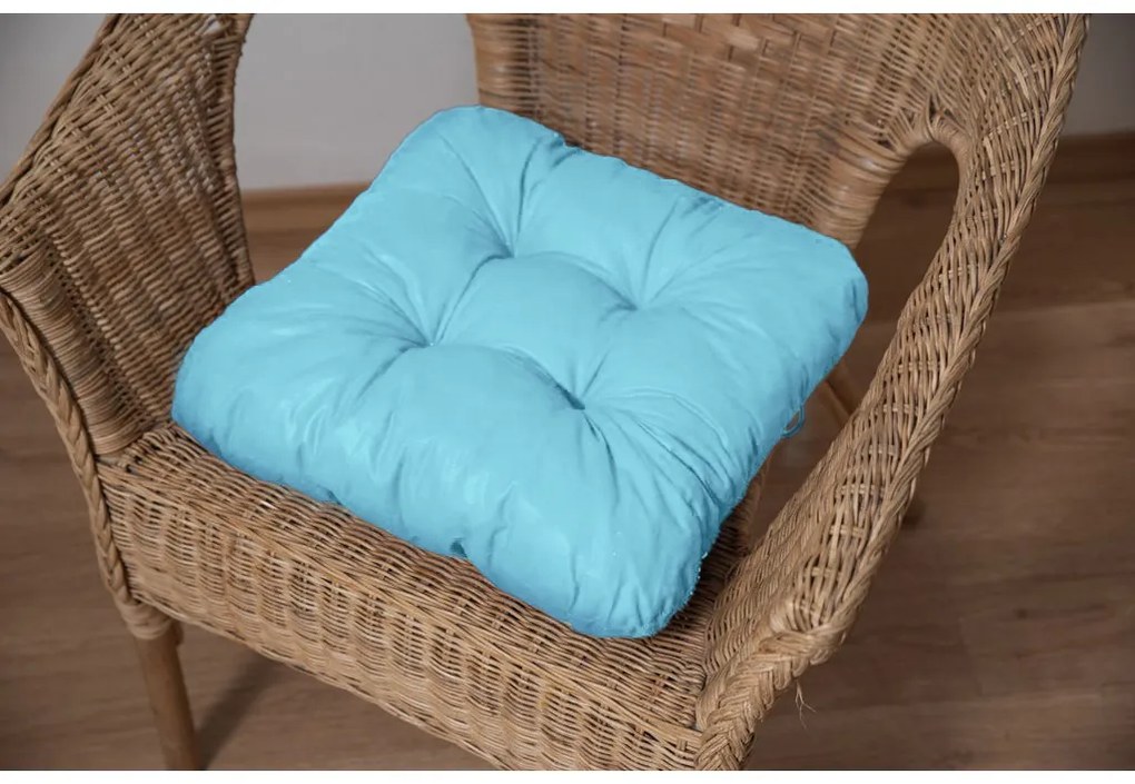 Poduszka na krzesło Delikatny lazur