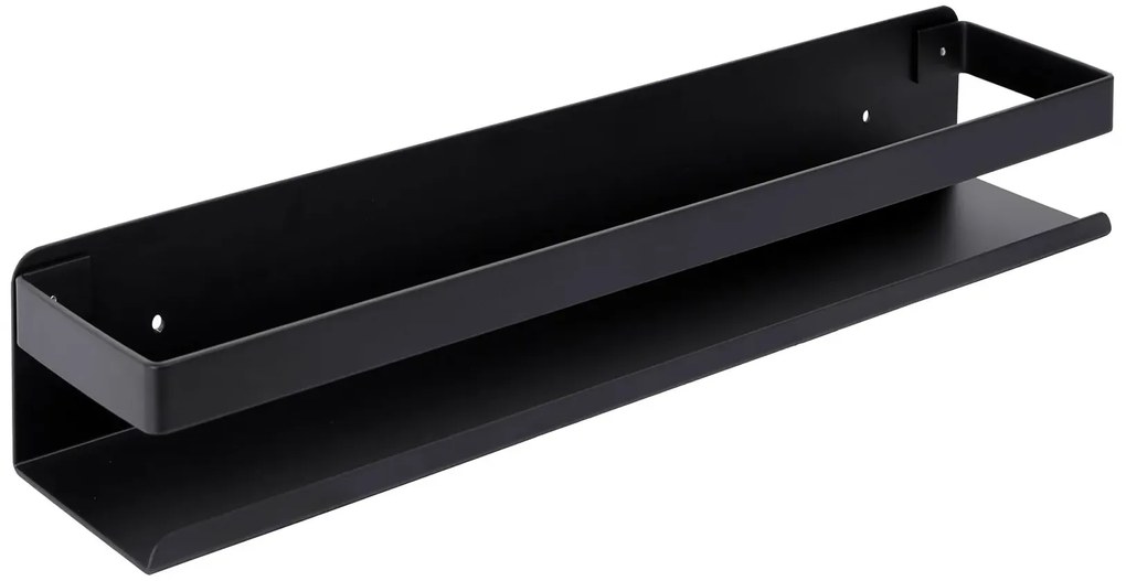 Aluminiowa czarna półka łazienkowa 30 cm - Derix