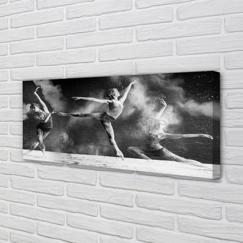 Obraz na płótnie Baletnice w Tęczy Dymu