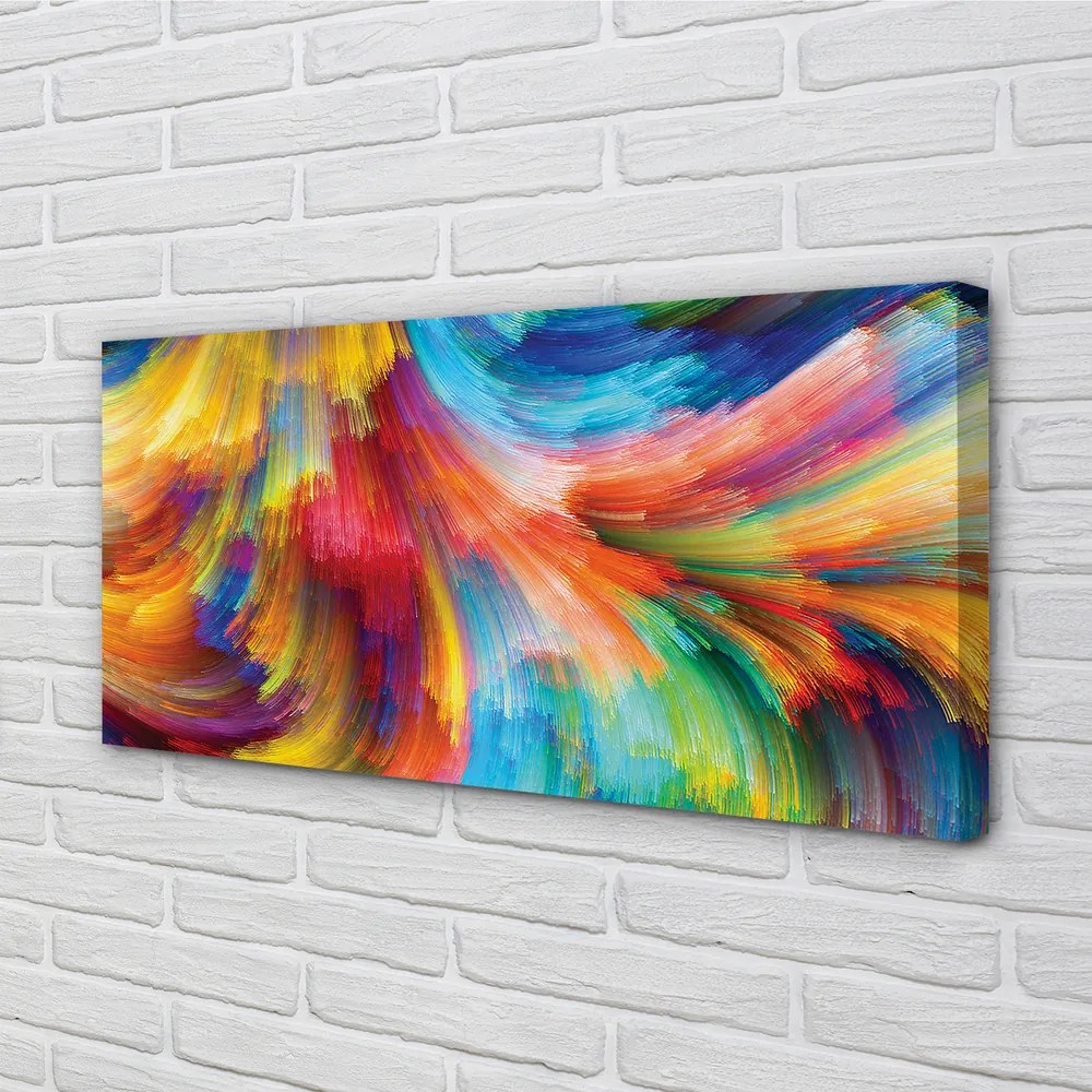 Obraz canvas na ścianę Nieregularne Paski Fraktalne